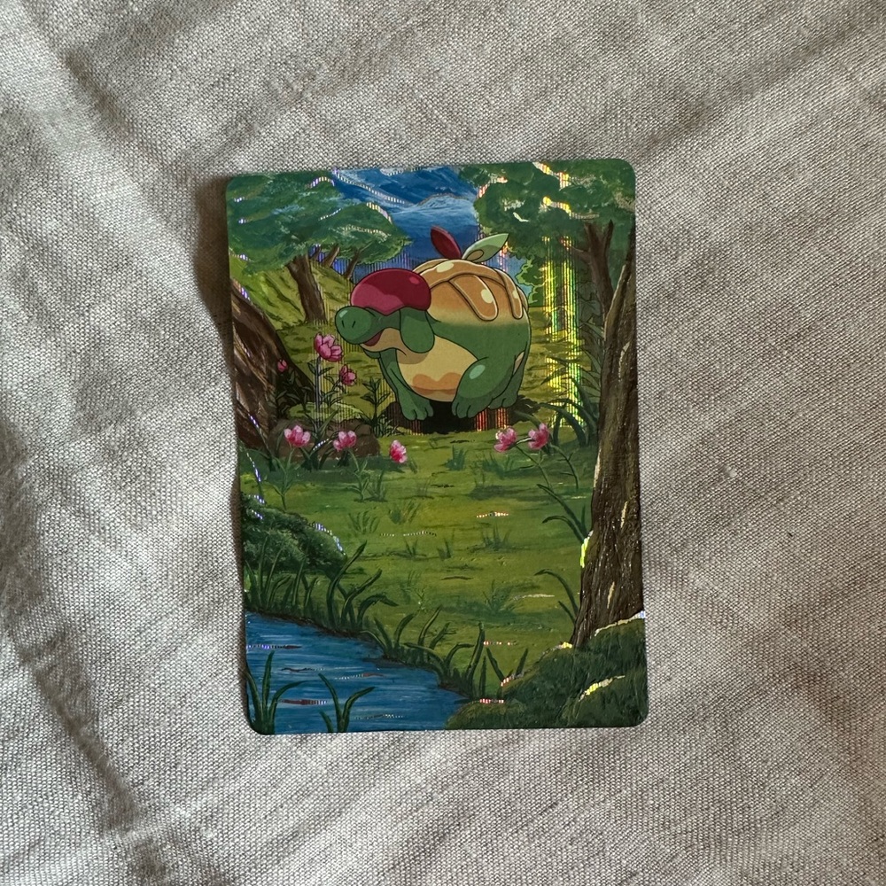 Hand painted Pokemon Appletun extended art Holographic